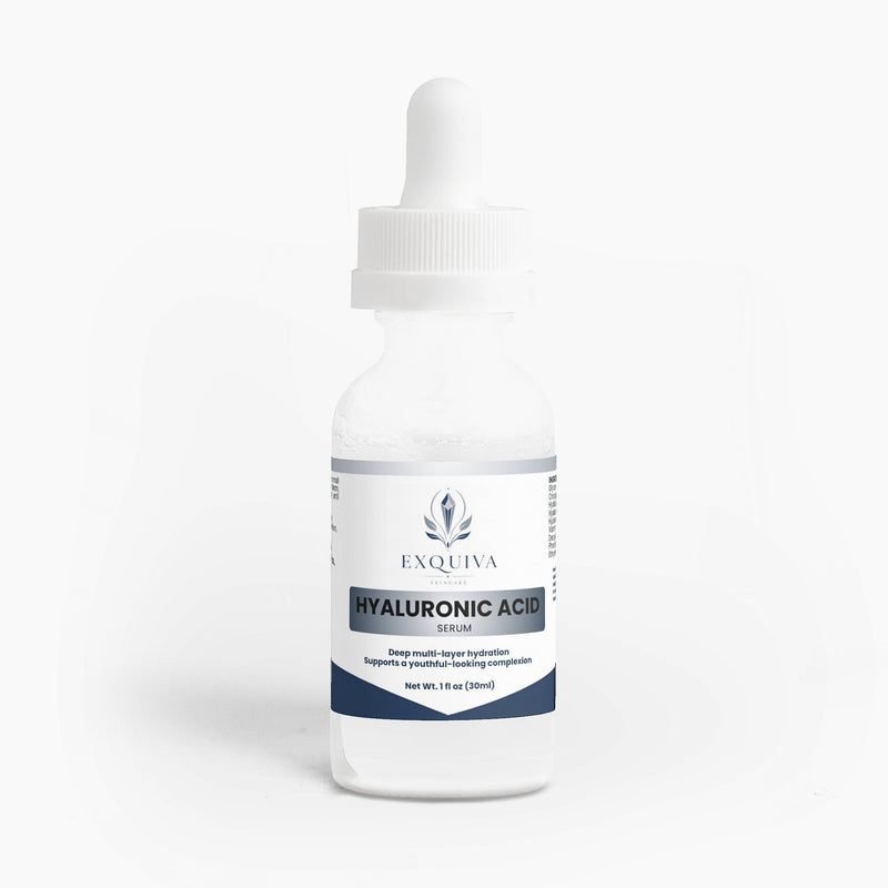 Exquiva Hyaluronic Acid Serum – 4-Type HA Anti-Aging Face Serum, 1 fl oz